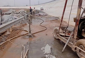 玉林公路钻孔施工